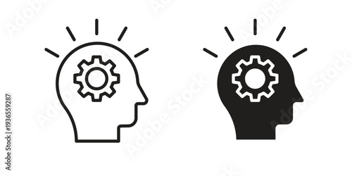 Realization icon. filled flat sign for mobile concept. glyph and line symbols