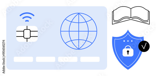 Digital security concept. Digital security enhancing communications, safeguarding systems, and verifying data. Digital security for global connectivity, identity protection, and online learning