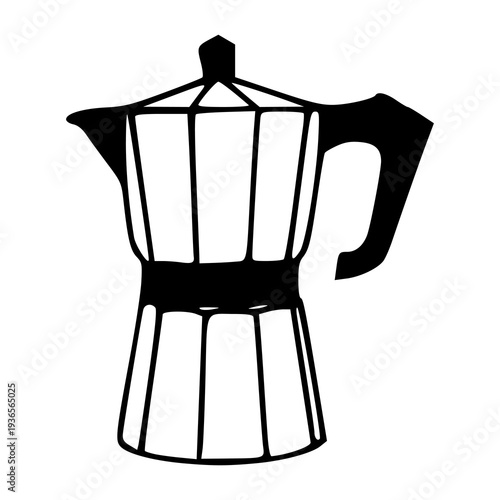 Italian espresso maker icon design