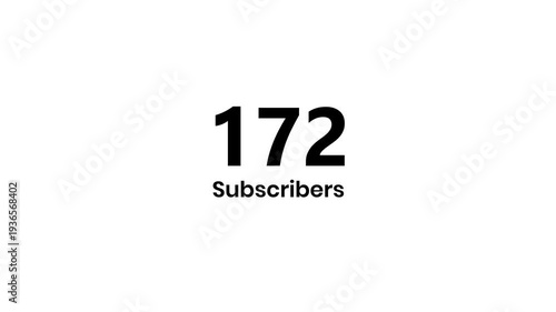 Wallpaper Mural Subscribers Increase Animation, countup  Torontodigital.ca