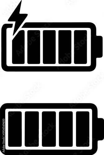 Digital Device Battery Life and Lightning Bolt Charging Symbol