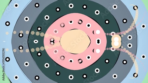 Atomic Structure Diagram Animation Sequence.