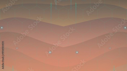 Abstract Geometric Pattern with Lights.