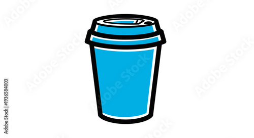 Colorful illustration of a coffee cup.