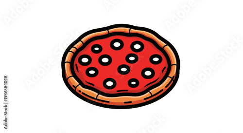 Delicious Pepperoni Pizza Slice Closeup.