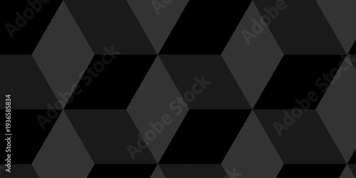 Illustration squares seamless geometric pattern with cubic shapes. Abstract geometric triangle background mosaic wallpaper.