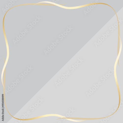 高級感のあるラインの背景　ペールグレー＆ゴールド