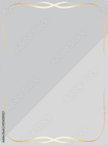 高級感のあるラインの背景　ペールグレー＆ゴールド