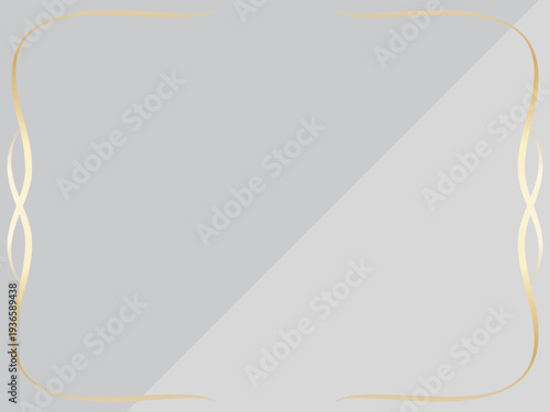 高級感のあるラインの背景　ペールグレー＆ゴールド