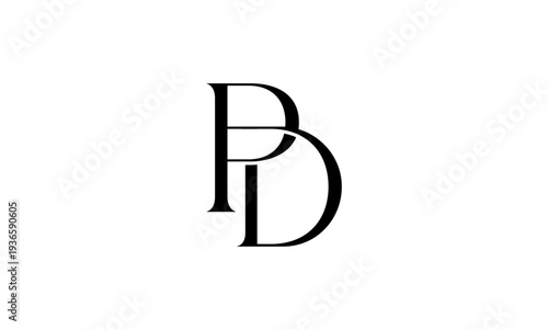 PD initial letter logo OR PD monogram