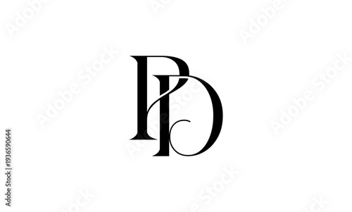 PD initial letter logo OR PD monogram