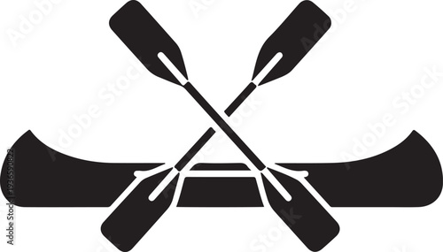 Boat with oars icon