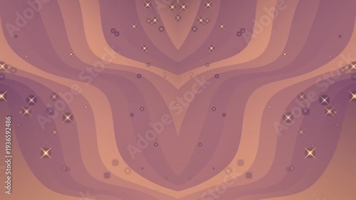 Abstract Digital Art with Purple and Orange Patterns.