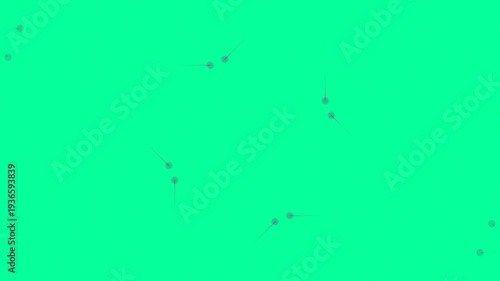 Green Screen Background with Dust Particles.