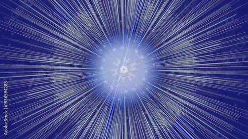 Blue Light Burst Radial Motion Effect.