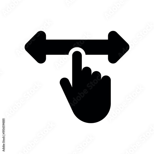 Horizontal Swipe Gesture with Finger