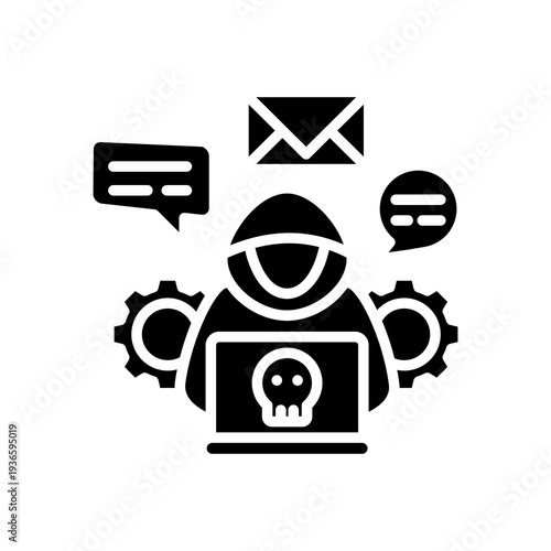 Social Engineering glyph icon