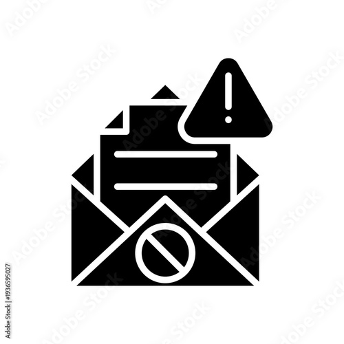 Email Spam glyph icon