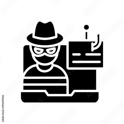 Data Theft glyph icon