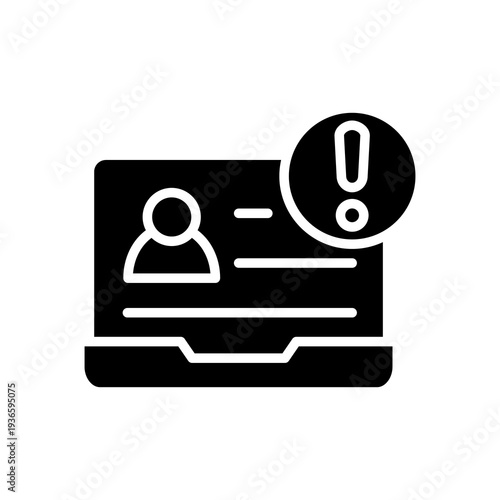 Unauthorized Access glyph icon