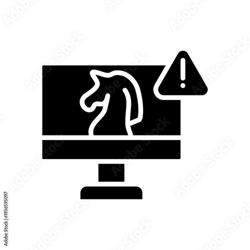 Trojan Horse glyph icon