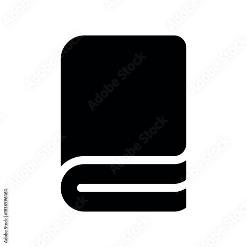 Simple Closed Book Icon for Library or Documentation