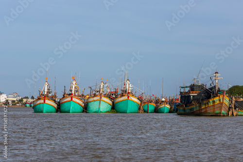 fishing boats in the harbor