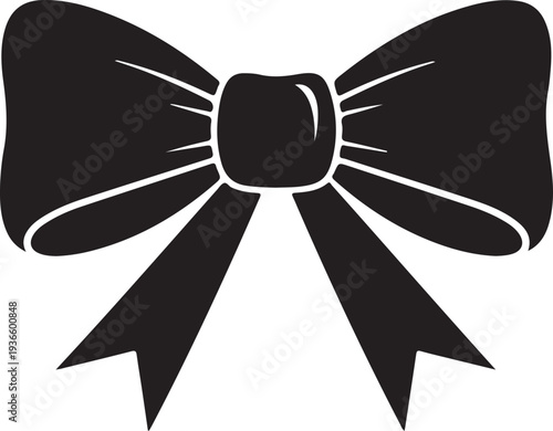 Bow icon in trendy flat style isolated on white background. Ribbon symbol for your web site design, logo, app, UI. Vector illustration