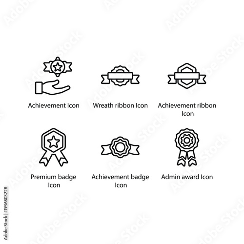 Achievement, Wreath ribbon, Achievement ribbon, Premium badge, Achievement badge, Admin award, icon
