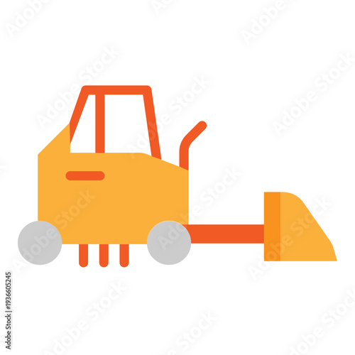 Compactor Vector Flat Icon Design