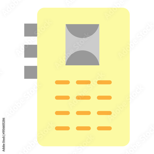Billede på lærred Dictaphone Vector Flat Icon Design