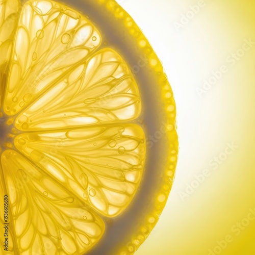 Extreme macro view emphasizing the sharp, mouth-puckering sourness of a vibrant yellow lemon slice, full of vitamin C and zest, bright, organic, close-up