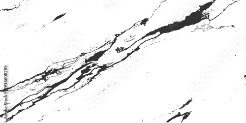 Black ink splat and grunge splashes create a textured paint splatter pattern with liquid vector drops and brush spray stains on a white paper background for an artistic frame design