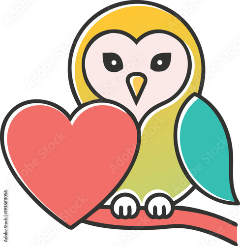 A captivating portrait of a Barn Owl, perched on a moss-covered branch, takes center stage. The owl, facing the viewer directly, showcases its heart-shaped facial disc, bright black eyes, and a slight