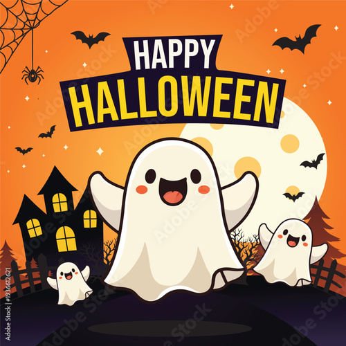 halloween social media post template