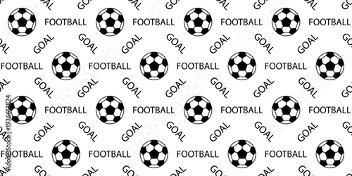 Football, soccer seamless ball pattern for a sport vector design with a doodle print border. Cute hexagon background wallpaper and net graphic for a world cup kids concept