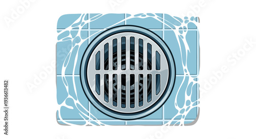 Drain Cover with Water.