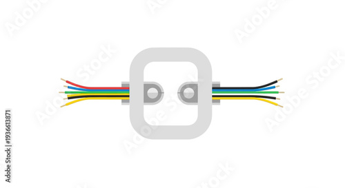 Electrical Outlet with Wires.