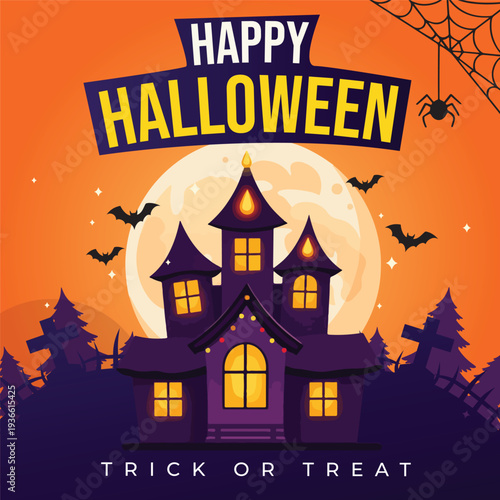 halloween social media post template
