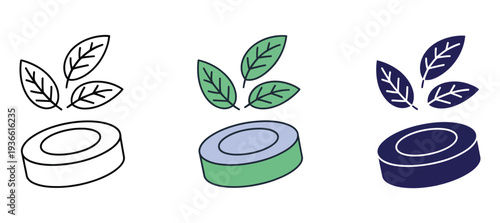 Polo mint sugar illustration icon, round candy sweet with hole in the center, simple vector design isolated on white background for food