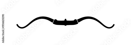 Vector black mustache icon