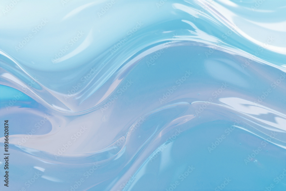 Obraz premium Abstract fluid blue wave png overlay effect