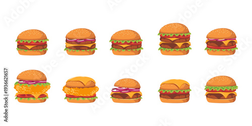 Delicious Burger Illustration