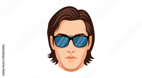 Man Wearing Sunglasses Portrait.