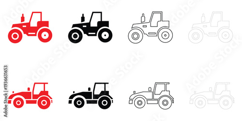 road roller icon vector, road construction machine symbol vector, silhouette and line art illustration