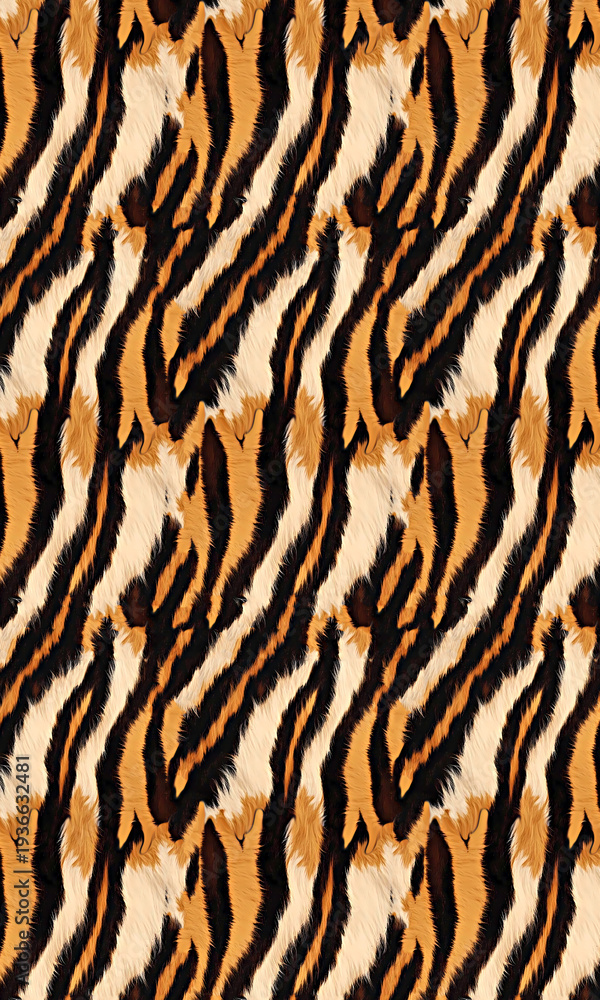 Fototapeta premium tiger skin texture