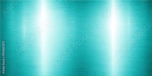 Abstract a serene and futuristic teal background, with an elegant metallic texture that adds depth. The play of light and shadow creates a sense of elegance and modernity.