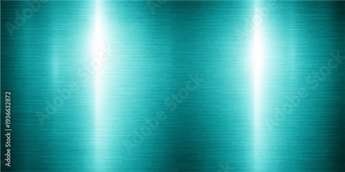 Abstract a modern and cool cyan brushed metal texture, a striking display of industrial and technological advancement. This captivating design exudes a sense of strength.