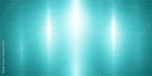 Abstract a serene background featuring a mesmerizing turquoise backdrop, elegantly accentuated by soft, vertical light beams, and hinting at energy and modernity. 