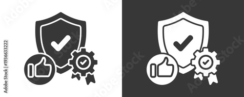 Reliability Icon Set Vector Collection Isolated In Black And White